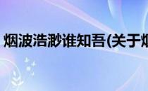 烟波浩渺谁知吾(关于烟波浩渺谁知吾的简介)