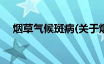 烟草气候斑病(关于烟草气候斑病的简介)