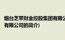 烟台芝罘财金控股集团有限公司(关于烟台芝罘财金控股集团有限公司的简介)