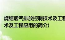 烧结烟气排放控制技术及工程应用(关于烧结烟气排放控制技术及工程应用的简介)