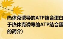 热休克诱导的ATP结合蛋白酶的基因分离功能表达和应用(关于热休克诱导的ATP结合蛋白酶的基因分离功能表达和应用的简介)