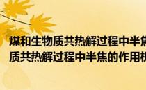 煤和生物质共热解过程中半焦的作用机制研究(关于煤和生物质共热解过程中半焦的作用机制研究的简介)