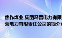 焦作煤业 集团冯营电力有限责任公司(关于焦作煤业 集团冯营电力有限责任公司的简介)