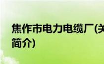 焦作市电力电缆厂(关于焦作市电力电缆厂的简介)