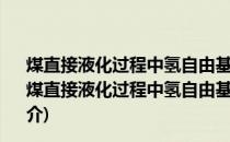 煤直接液化过程中氢自由基的形成及加氢液化反应机理(关于煤直接液化过程中氢自由基的形成及加氢液化反应机理的简介)