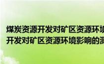 煤炭资源开发对矿区资源环境影响的测度研究(关于煤炭资源开发对矿区资源环境影响的测度研究的简介)