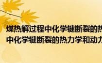 煤热解过程中化学键断裂的热力学和动力学(关于煤热解过程中化学键断裂的热力学和动力学的简介)