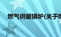 燃气供暖锅炉(关于燃气供暖锅炉的简介)