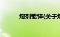 熔剂镀锌(关于熔剂镀锌的简介)