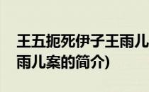 王五扼死伊子王雨儿案(关于王五扼死伊子王雨儿案的简介)