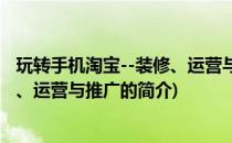 玩转手机淘宝--装修、运营与推广(关于玩转手机淘宝--装修、运营与推广的简介)