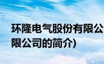 环隆电气股份有限公司(关于环隆电气股份有限公司的简介)