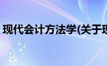 现代会计方法学(关于现代会计方法学的简介)