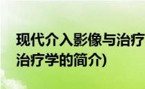 现代介入影像与治疗学(关于现代介入影像与治疗学的简介)