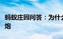 蚂蚁庄园问答：为什么最好不要往下水井扔鞭炮