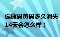 健康码黄码多久消失（健康码黄码未上报过了14天会怎么样）