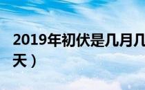 2019年初伏是几月几日（2019年初伏是哪一天）