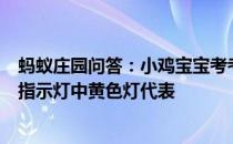 蚂蚁庄园问答：小鸡宝宝考考你复兴号高铁列车座位上方的指示灯中黄色灯代表