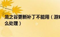 龙之谷更新补丁不能用（游戏龙之谷更新程序初始化失败怎么处理）