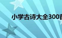 小学古诗大全300首（小学古诗大全）