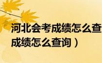 河北会考成绩怎么查询2021夏季（河北会考成绩怎么查询）