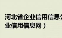 河北省企业信用信息公示系统年检（河北省企业信用信息网）