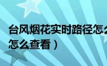 台风烟花实时路径怎么查（台风烟花实时路径怎么查看）