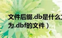 文件后缀.db是什么文件?（如何打开后缀名为.dbf的文件）