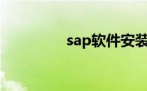 sap软件安装（sap软件）