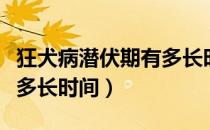 狂犬病潜伏期有多长时间（狂犬病的潜伏期是多长时间）