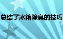 总结了冰箱除臭的技巧和去除冰箱异味的方法