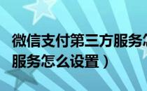 微信支付第三方服务怎么用（微信支付第三方服务怎么设置）