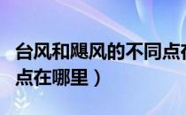 台风和飓风的不同点在于（台风和飓风的不同点在哪里）