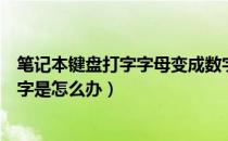 笔记本键盘打字字母变成数字怎么办（笔记本键盘字母变数字是怎么办）