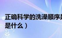 正确科学的洗澡顺序是什么（科学的洗澡顺序是什么）