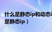 什么是静态ip和动态ip（什么是动态ip？什么是静态ip）