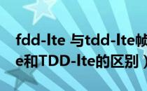 fdd-lte 与tdd-lte帧结构的异同点（FDD-lte和TDD-lte的区别）