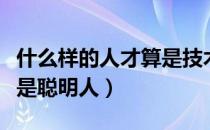 什么样的人才算是技术人员（什么样的人才算是聪明人）