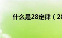 什么是28定律（28定律是什么意思）