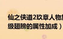 仙之侠道2玖章人物加点（仙之侠道2陆章 Z级翅膀的属性加成）