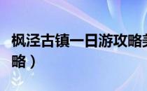 枫泾古镇一日游攻略美食（枫泾古镇一日游攻略）