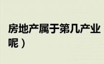 房地产属于第几产业（房地产归属于第几产业呢）