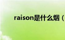 raison是什么烟（raison是什么烟）