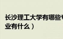 长沙理工大学有哪些专业（长沙理工大学的专业有什么）