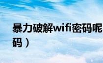 暴力破解wifi密码呢（如何暴力破解WIFI密码）