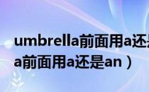 umbrella前面用a还是an还是the（umbrella前面用a还是an）