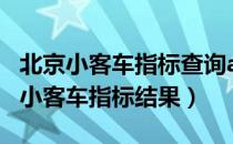 北京小客车指标查询app（怎么快速查询北京小客车指标结果）