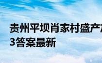 贵州平坝肖家村盛产灰鹅吗 蚂蚁新村灰鹅4.13答案最新