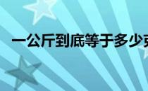 一公斤到底等于多少克（一公斤是多少克）