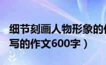 细节刻画人物形象的作文600字（人物细节描写的作文600字）